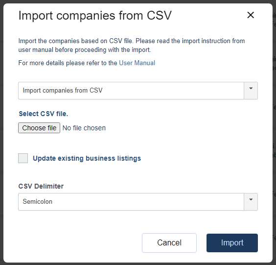 how do i create a business directory database